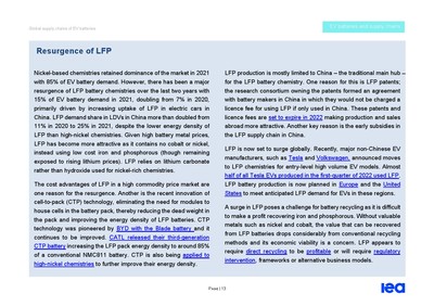 IEA:2022年全球电动汽车电池供应链报告